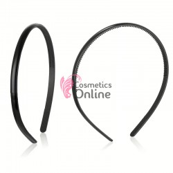 Bentita de sport pentru par din plastic siliconat BP022GG Neagra